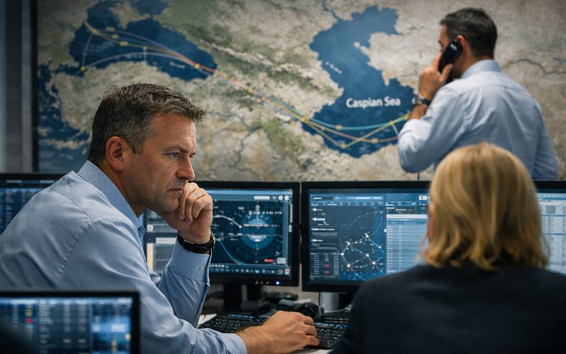 Iran–Ukraine Caspian Sea Tensions Highlight Fragility of Black Sea and Caspian Grain Corridors
