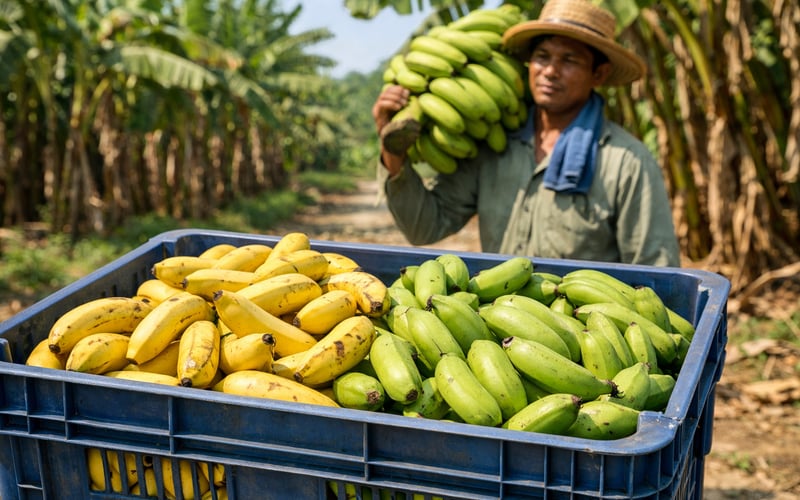 Bananenchips stabil, da sich Wetter auf den Philippinen normalisiert, Vietnam‑Aufschlag bleibt bestehen