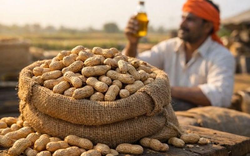 L'huile d'arachide reste stable alors que le complexe des huiles comestibles en Inde demeure calme