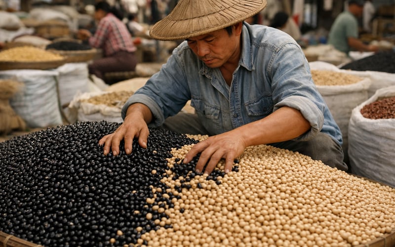 China Black Beans Hold Firm as Myanmar Prices Slide