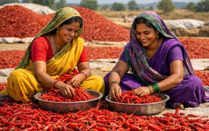 भारतीय मिर्च FOB कीमतें मजबूत गर्मी और मजबूत निर्यात रुचि के बीच स्थिर बनी हुई हैं