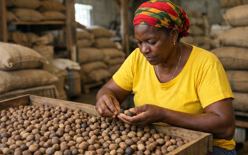 Nutmeg tightens into festival season as Indian prices climb