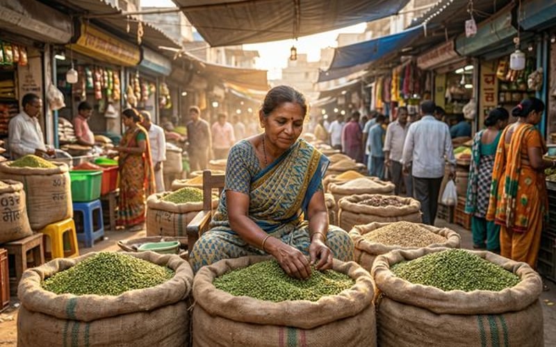 भारतीय हरी मूंग नीति के कारण दालों के बाजार स्थिर, वैश्विक बढ़त पर सीमा