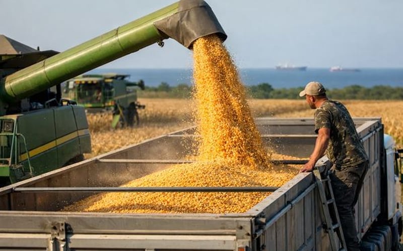 Экспорт кукурузы из Украины остается стабильным, несмотря на незначительное снижение цен в Одессе