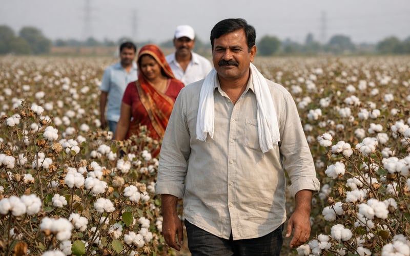 Softening Gujarat Cotton Prices as Mills Rely on CCI and Imports