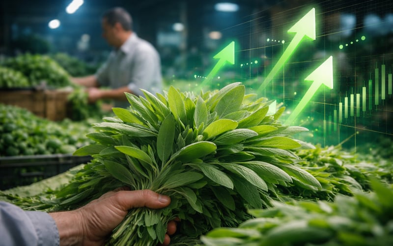 Egyptian Sage FOB Cairo Edges Lower as Freight Eases but Demand Holds