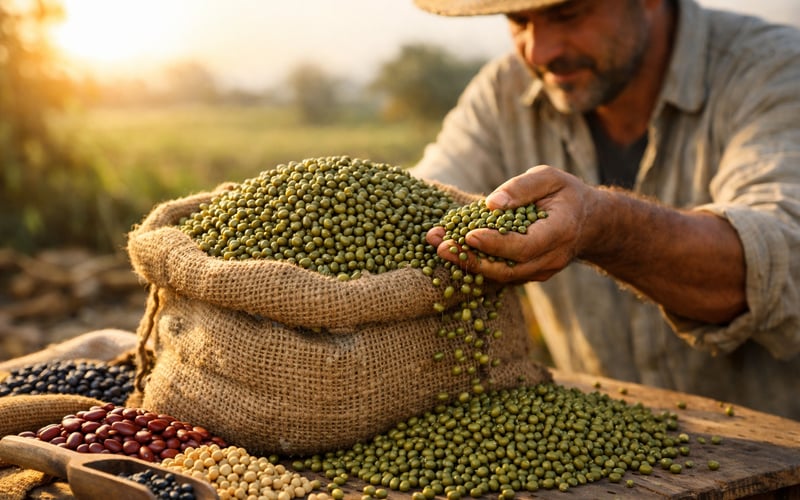 Moong beans face near-term harvest pressure but Gujarat acreage flags longer‑term risk
