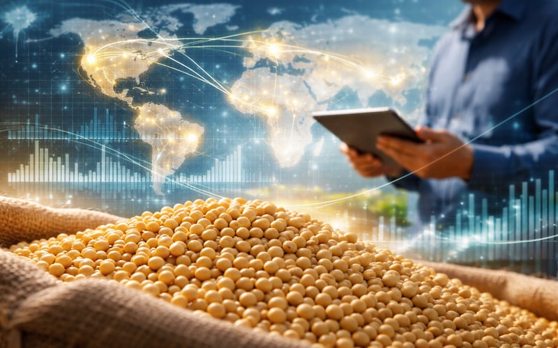 Soybeans Gain from Corn’s Pain as Fertilizer Costs Reshape Acres