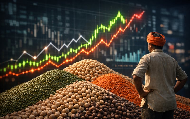 India’s Kharif Pulses Sowing Lags Despite Strong Monsoon Rains