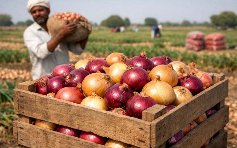 India’s Onion Buffer Releases Cool Festive-Season Price Risks