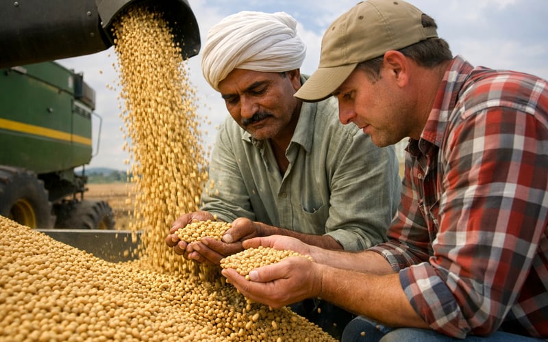 Soybean Prices Steady as India’s Monsoon Risks Collide with Comfortable US Supplies
