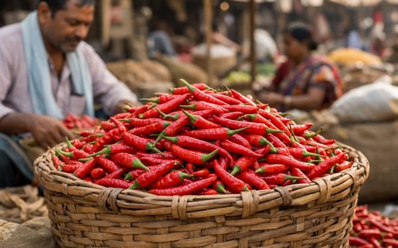 Mercado de Pimenta Vermelha Mantém-se Estável à Medida que Estoquistas Absorvem Chegadas Pós-Colheita