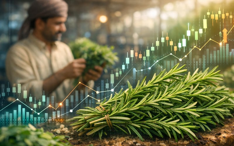 Les prix du romarin biologique indien restent stables à l’approche de la mousson dans le Nord