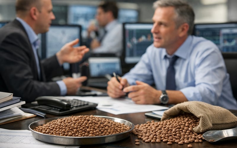 Lentils Ease Lower as Canada’s Smaller Area Meets Subdued Export Pull