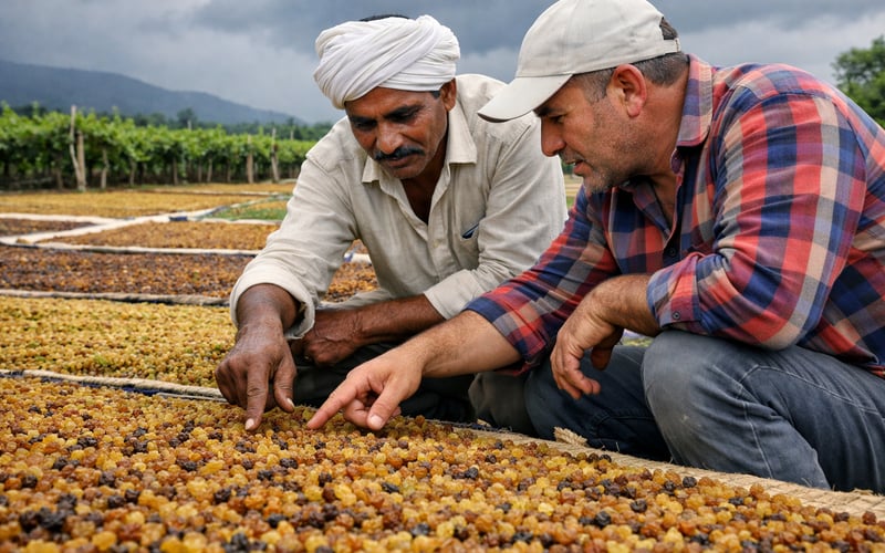 Raisin Prices Steady as Monsoon Rains Test Indian Vineyards, Turkish Sultanas Hold Range