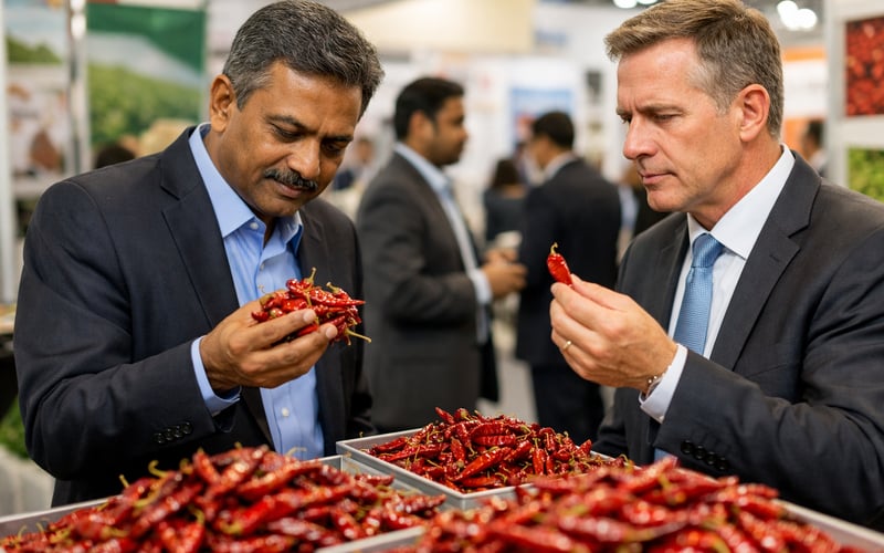 Indische Chilipreise ziehen bei knapperen Ankünften und schwächerer Exportnachfrage leicht an