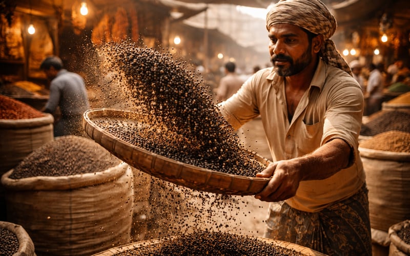 Pepper Market Steadies as Festive Demand Meets Mixed Wholesale Trade