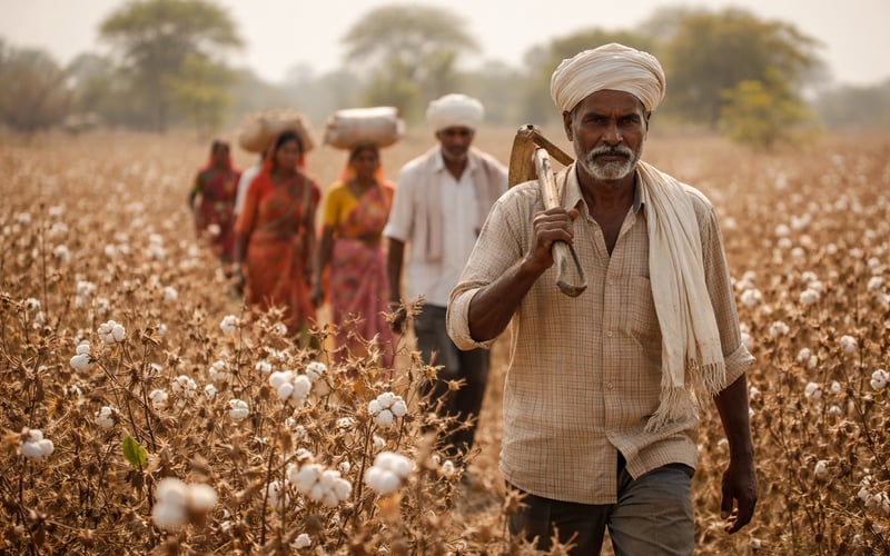 India Cotton: Vidarbha Drought Collides With Duty‑Free Import Deadline