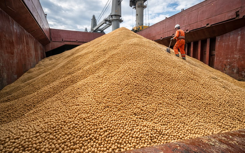 Ukrainian Soybeans Edge Higher as Brazil Exports Surge and China Stays Cautious