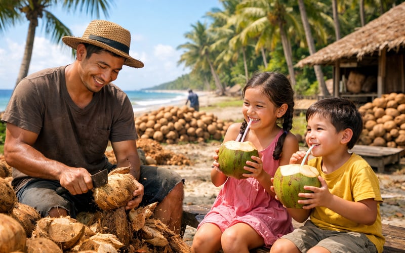 Desiccated Coconut Steady as Indonesia Dries and Philippines Stays Wet