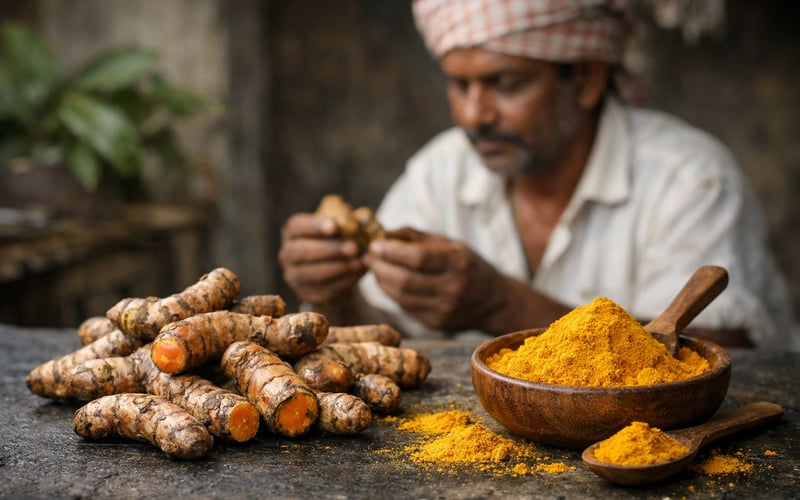 Indischer Kurkuma stabilisiert sich, während der Monsun in Telangana stockt und die NCDEX-Kurse nachgeben