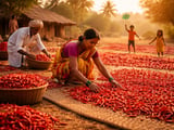 Indian Chilli FOB Prices Edge Higher on Tight Stocks, Firm Guntur Mandi