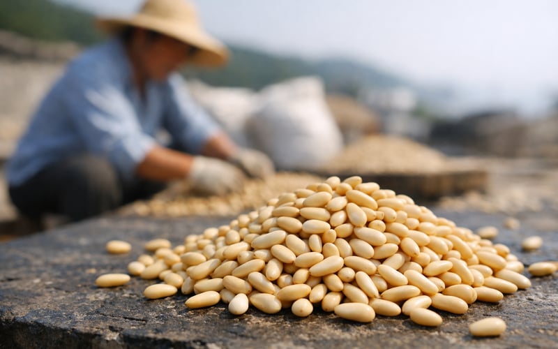 Chinese Pine Nut FOB Prices Steady in Dalian as Heatwaves Loom