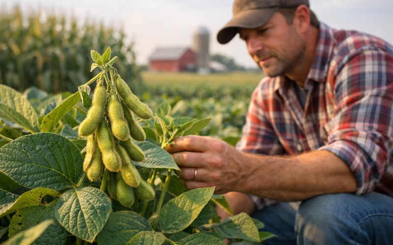 Soybean Complex Softens on Crude Slump, Strong Weather and Fund Long Liquidation