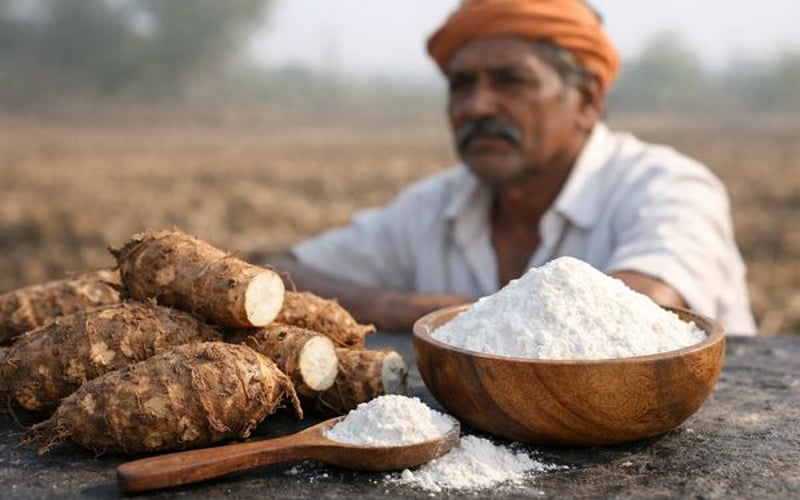 भारतीय आरेारूट पाउडर कीमतें गर्मी के जोखिम बढ़ने के कारण स्थिर हैं