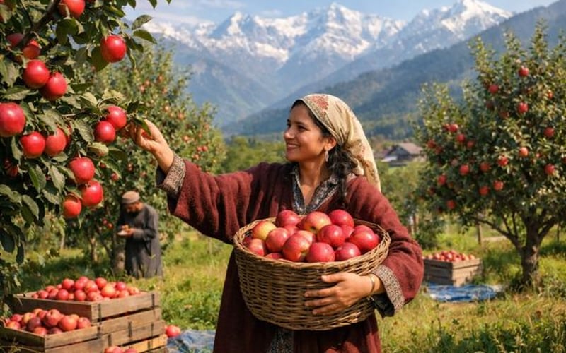 Kontrollierte Atmungslagerung hebt Apfelpreise in Jammu & Kashmir