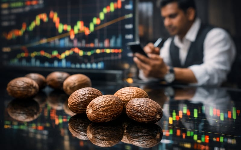 Indian Nutmeg FOB New Delhi Holds Firm as Domestic Mandi Prices Spike