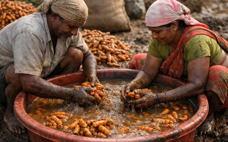 Turmeric Market Stays Soft as Monsoon and Sowing Outlook Cap Upside