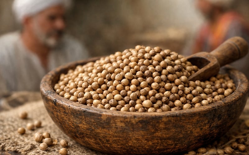 Coriander Softens in Egypt While Indian Grades Edge Higher