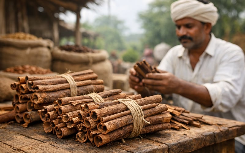 Indian Organic Cassia Holds Steady as Monsoon Risks Loom