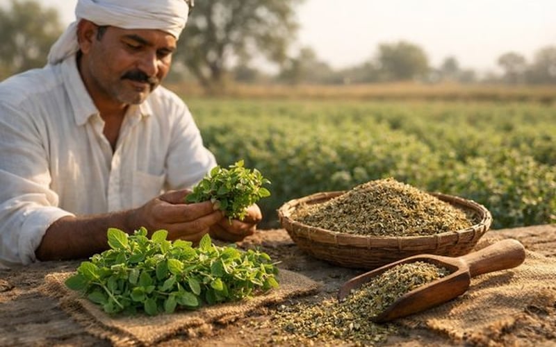 भारतीय जैविक ओरेगानो की कीमतें कम हुईं क्योंकि गर्मी की लहर कम हो रही है और मोसम नज़दीक है