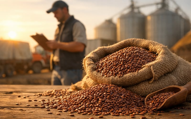 Ukrainian Flaxseed Steadies After August Dip as Logistics Risks Persist