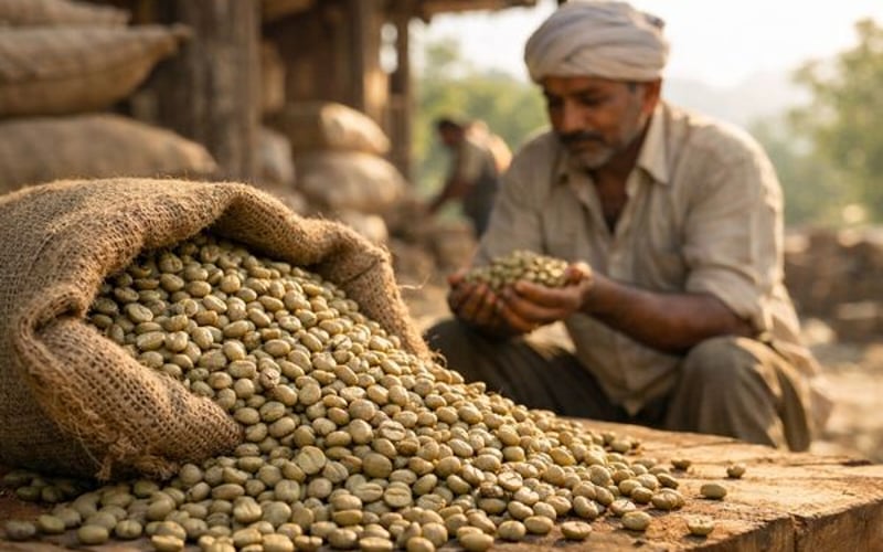 El Aumento de los Costos del Sulfato de Cobre Apreta a los Productores de Café Indios Antes del Monzón