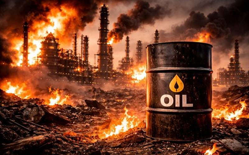 Oil Spikes on Gulf War Jitters but Pulls Back as Ceasefire Hopes Emerge