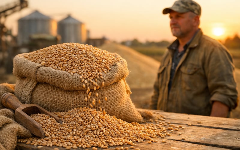 Ukrainian Wheat Under Pressure as Export Prices Slip and Farmers Hold Back
