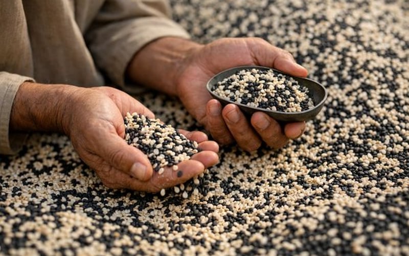 Mercado de Gergelim: Janela de Compradores Abre com Chegada da Colheita Indiana e Estoques Chineses Elevados