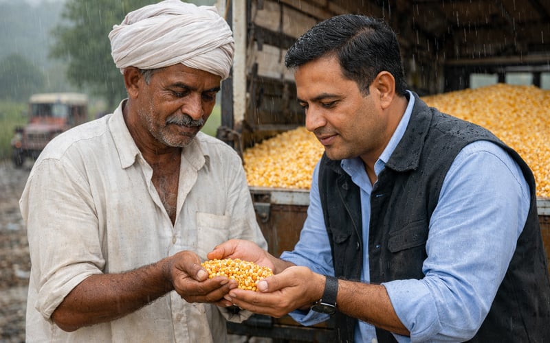 Monsunbedingte Verzögerungen halten Maisaussaat in Gujarat 2 % hinter dem Vorjahr zurück