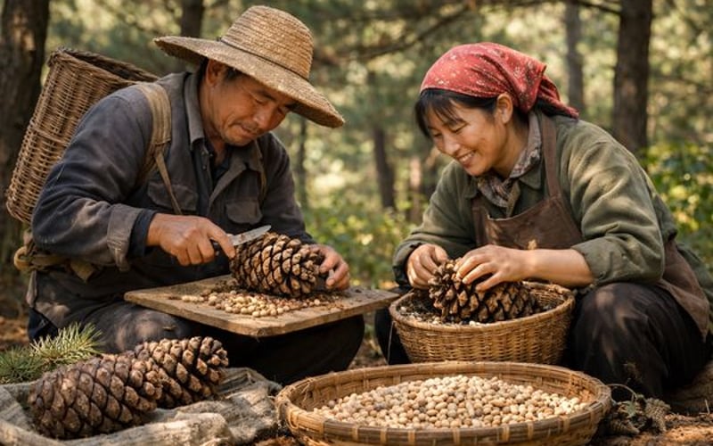 Les pignons de pin chinois stagnent à Dalian alors que l'offre mondiale est tendue face à une demande prudente