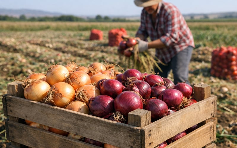 Greek Onion Harvest Faces Cost Squeeze Despite Firm Demand