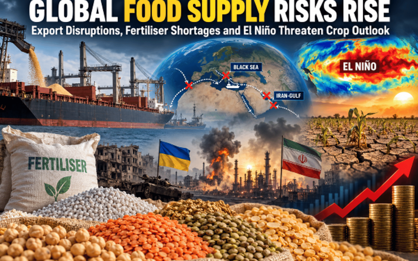 Drought Shrinks Crop Yields and Export Capacity, Lifting Grain and Feed ...