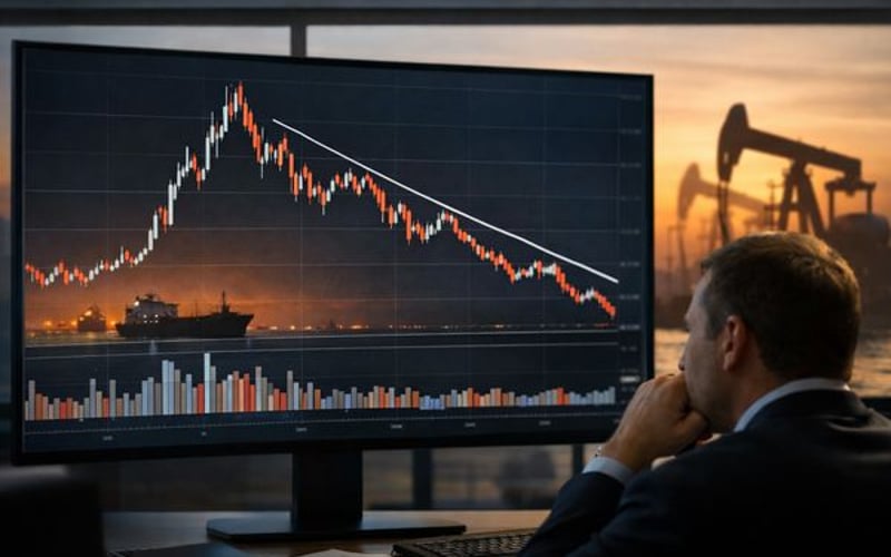 Crude Oil Spikes on Hormuz Shock but Forward Curve Signals Cooling Prices