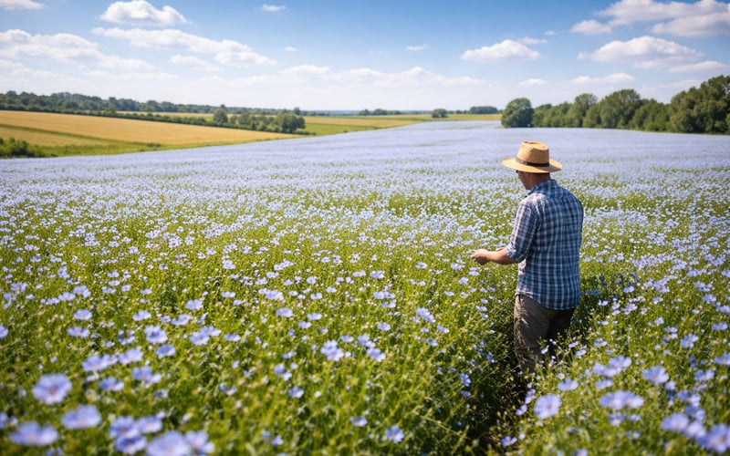 Oil Flax Gains Ground in Ukraine as Low‑Cost Export Crop