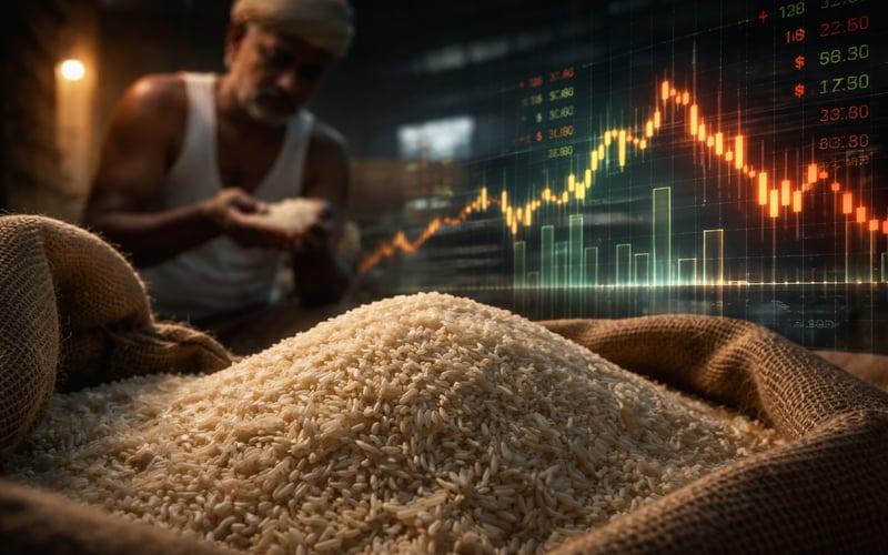 South India’s Premium Rice Squeezed by Monsoon Deficit and Acreage Drop