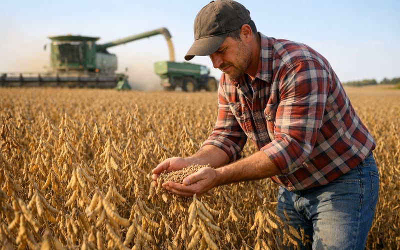 Soybean Complex Under Pressure as Strong U.S. Crop Offsets Softer Exports