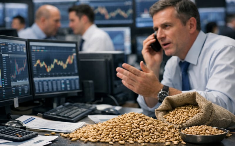 الضغط من حصاد الشعير الأوكراني مع تراجع الأسعار في الموانئ