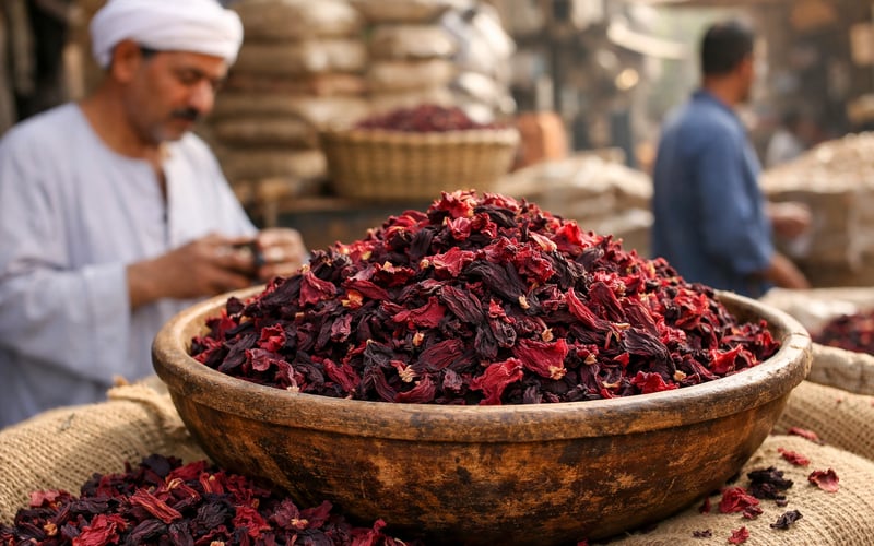 Mısır Hibiskusu FOB Kahire Fiyatları, Kur ve Navlun Dinamikleriyle Birlikte Geriliyor
